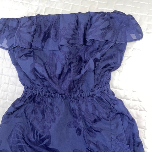 Lily Pulitzer Dress Navy Blue Strapless Dress Size XS Perfect Condition! - Picture 4 of 6